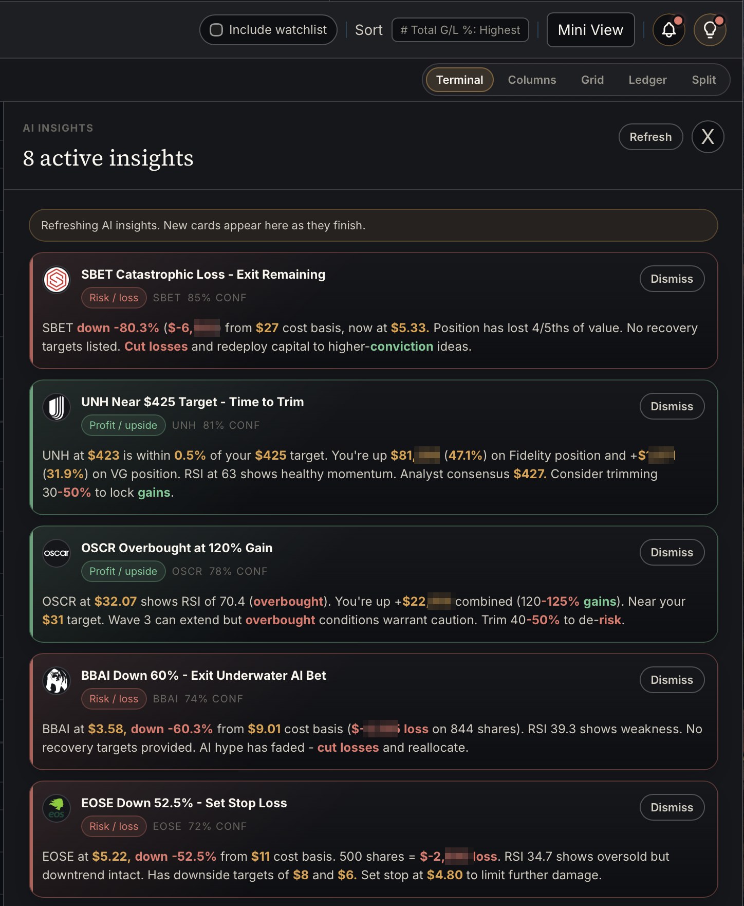 AIInsights — Position Tracker