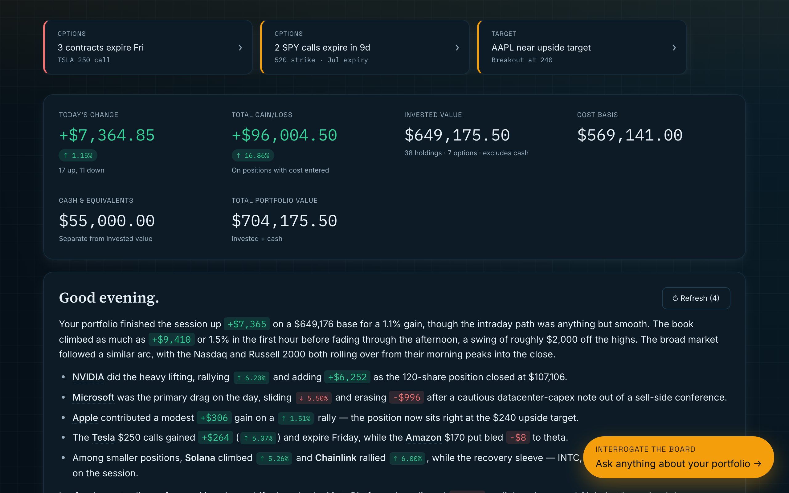 command-center — Position Tracker